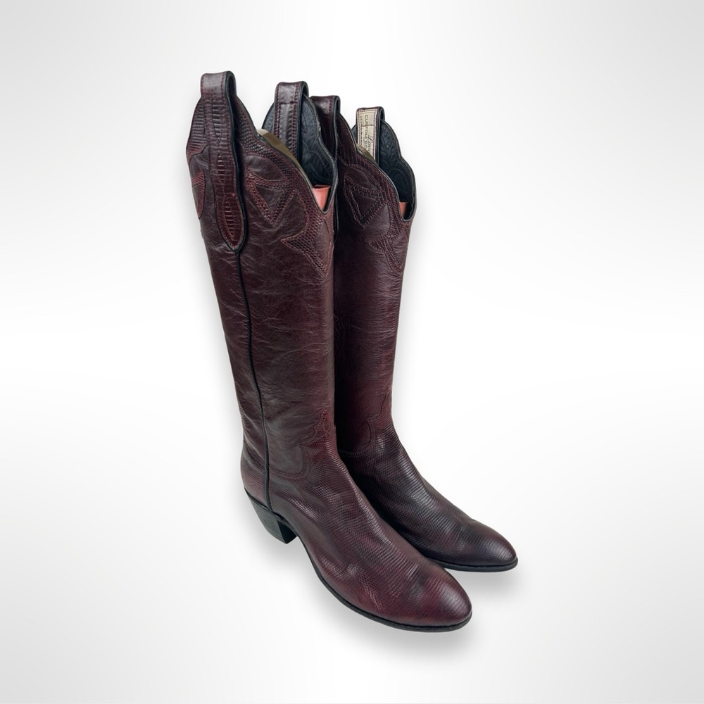 LOVELESS CUSTOM BOOTS teju lizard western boots